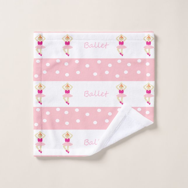 Cute dancing ballerinas wash cloth (Wash Cloth)