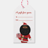 Cute Dancing Black Santa