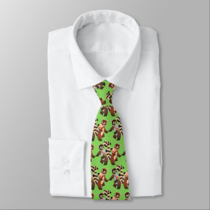 Cute Dancing Cartoon Coatimundis Tie