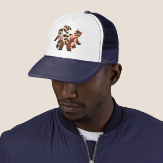 Cute Dancing Cartoon Coatimundis Trucker Hat