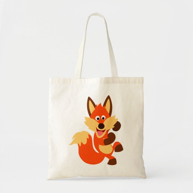 Cute Dancing Cartoon Fox Bag (Front)