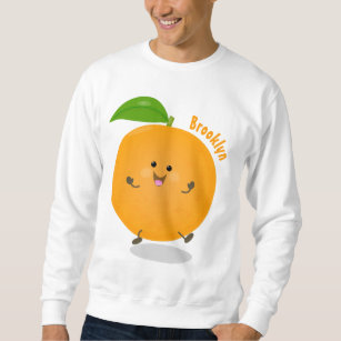 Cute dancing orange citrus fruit  sweatshirt