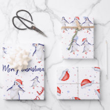Cute Dancing Penguins Christmas