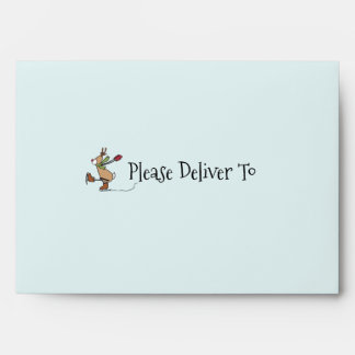 Cute Dancing Reindeer - Christmas Envelope