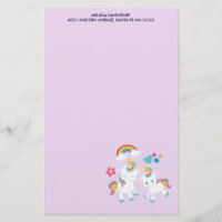 Cute Dancing Unicorns Magical Rainbow & Stars