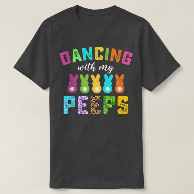 Cute Dancing With My Students Easter Day Funny Tea T-Shirt (Design Front)