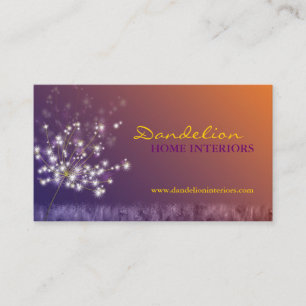 Cute Dandelions Professional Business Card
