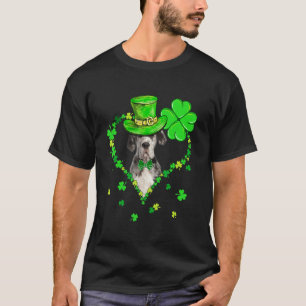 Cute Dane Saint Patrick S Day Dogs Dad Mum T-Shirt