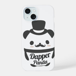 Cute Dapper Panda Wearing Top Hat iPhone 15 Case