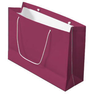 Cute Dark Mauve Pink Large Gift Bag