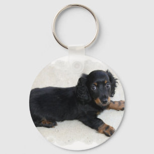 Cute Daschund Keychain