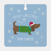 Cute Daschund Photo Christmas