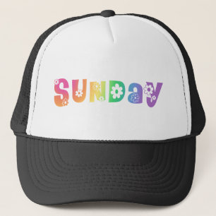 Cute Day Of The Week Sunday Trucker Hat