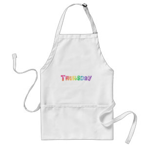 Cute Day Of The Week Thursday Standard Apron