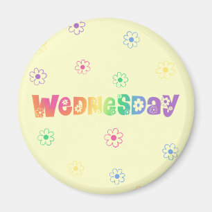 Cute Day Of The Week Wednesday Magnet