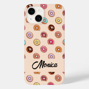 Cute decorative doughnuts on pink Case-Mate iPhone 14 case