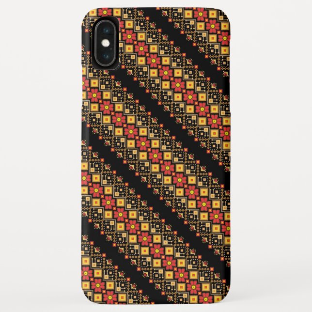 Cute decorative ukrainian floral patterns design Case-Mate iPhone case (Back)