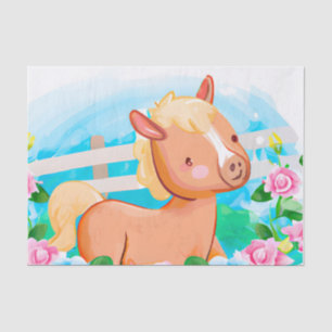 Cute Decoupage kids horse lovers Tissue Paper