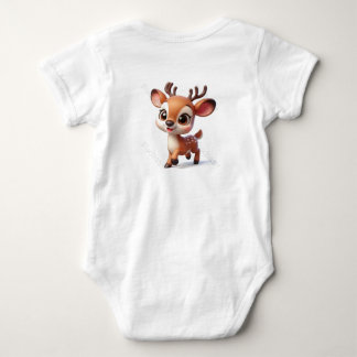 cute deer baby bodysuit