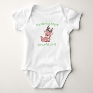 Cute Deer Baby Bodysuit–Soft & Sweet Forest Style Bodysuit