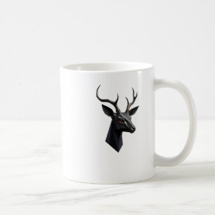 Cute Deer Hear 3d - Animals World Sticker  Coffee Mug