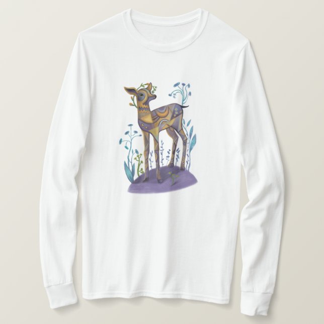 cute deer illustration T-Shirt (Design Front)