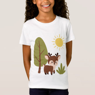 Cute deer in the forest T-Shirt