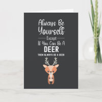 Cute Deer Lover Cards Wildlife Animal Forest Funny
