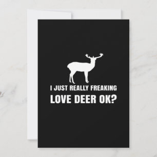 Cute Deer Lover Trendy Modern Aesthetic Holiday Card