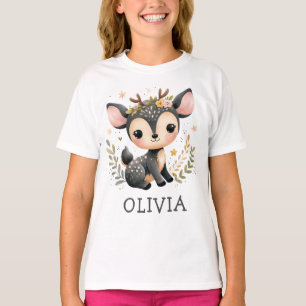 Cute Deer Personalised T-Shirt