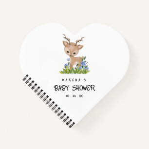 Cute Deer Watercolor Note Book