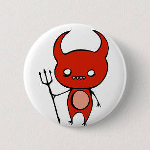 Cute Demon 6 Cm Round Badge