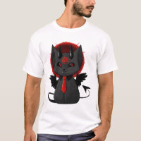 Cute Demon Cat Aesthetic T-Shirt Kawaii Goth Cat S