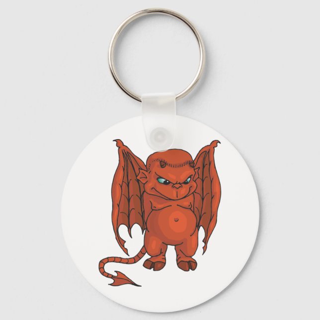 Cute Demon Key Ring (Front)