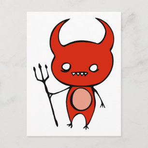 Cute Demon Postcard