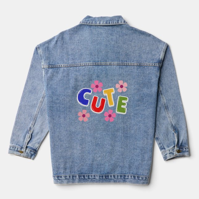 Cute Denim Jacket (Back)