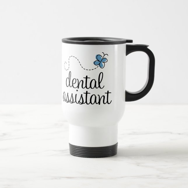 Cute Dental Assistant Travel Mug (Right)