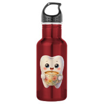 Cute Dental Coffee Lover Kawaii Character 