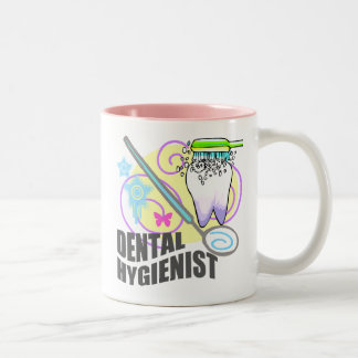 Cute Dental Hygienist Two-Tone Coffee Mug