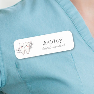 Cute Dental Office Employee Name Tag
