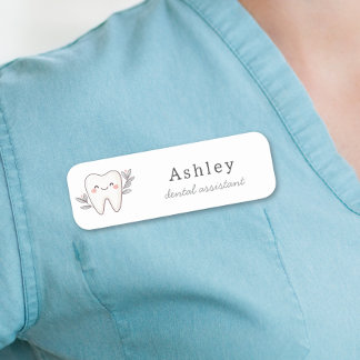 Cute Dental Office Employee Name Tag