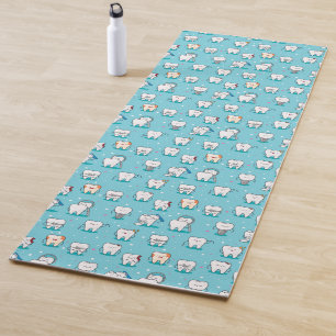 Cute Dental Pattern Yoga Mat