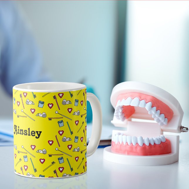 Cute Dental Personalised Coffee Mug (Creator Uploaded)