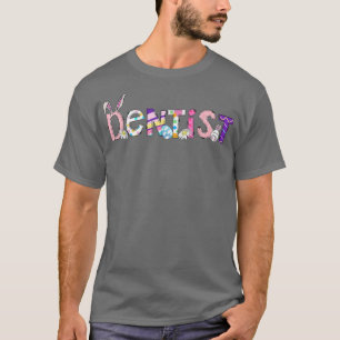 Cute Dentist Bunny Happy Easter Matching Group Par T-Shirt