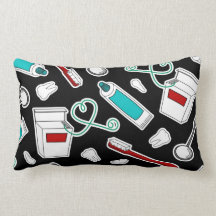 Cute Dentist / Dental Hygienist Print Black