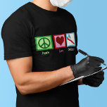 Cute Dentist Peace Love Dentistry T-Shirt<br><div class="desc">A great Peace Love Dentistry t-shirt for a dentist. A peace sign,  heart,  and a toothbrush filled with toothpaste for someone in the dental profession.</div>