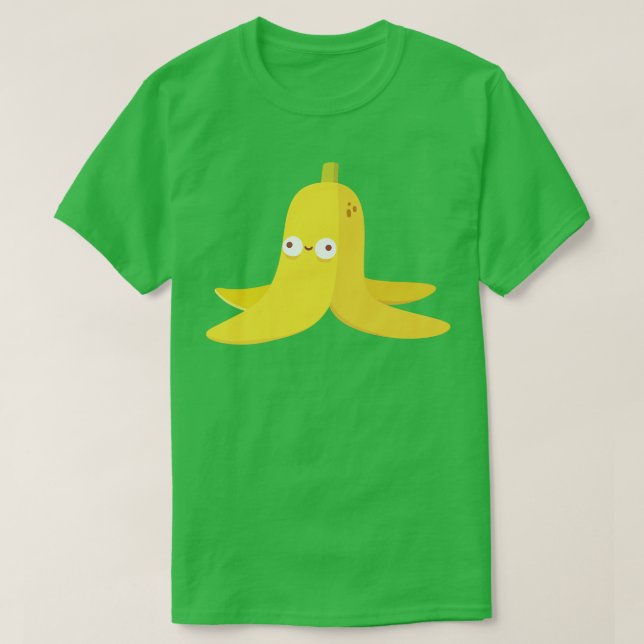 Cute Derpy Banana Peel T-Shirt (Design Front)