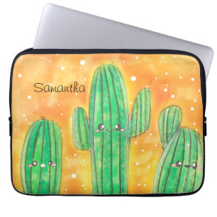 Cute Desert Cactus Laptop Sleeve