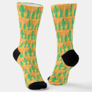 Cute Desert Cactus Socks