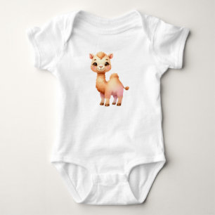 Cute Desert Camel Safari Animal Baby Bodysuit